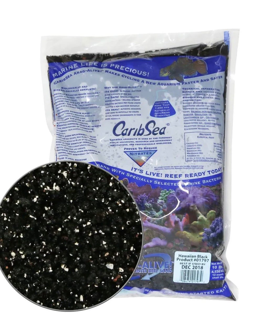 CARIBSEA ARAGALIVE 20LB HAWAIIAN BLACK