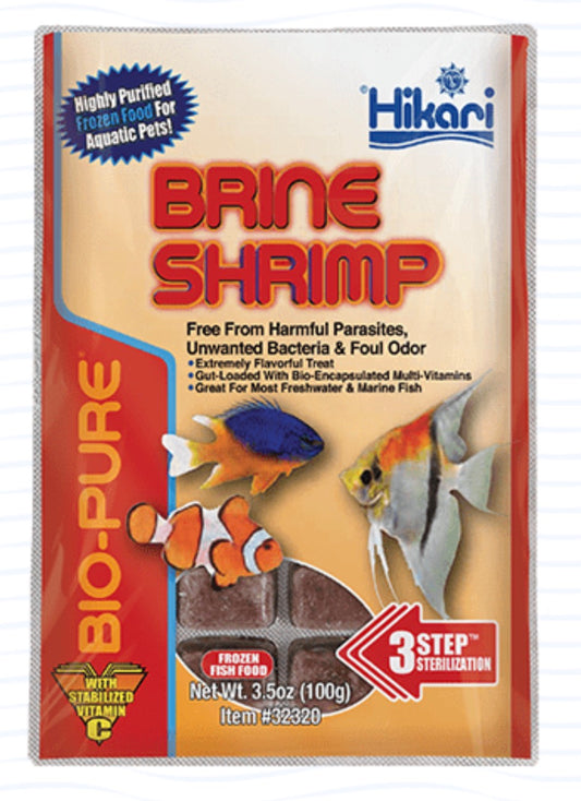 HIKARI BRINE SHRIMP FROZEN FOOD 3.5OZ