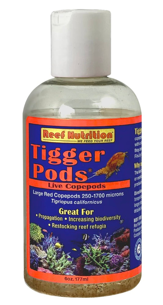 REEF NUTRITION TIGGER PODS LIVE COPEPODS 6OZ.