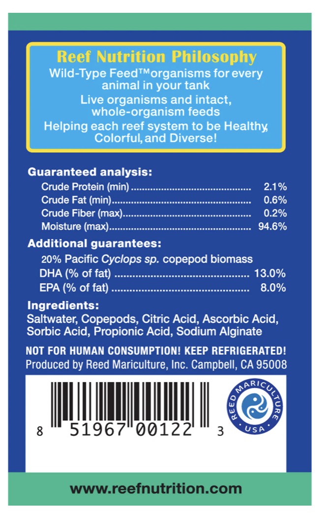 REEF NUTRITION PAC PODS 6OZ